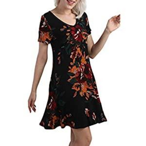Women's Summer Casual T Shirt Dresses